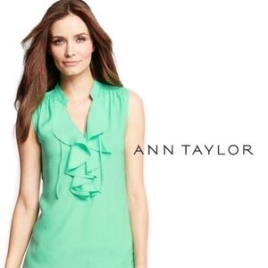Ann Taylor Mint Green Sleeveless Blouse MP